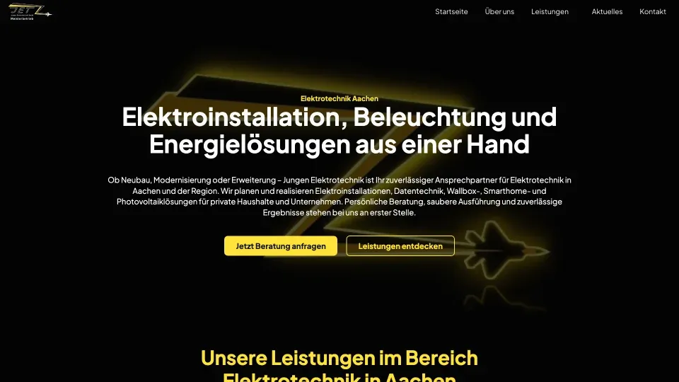 Jungen Elektrotechnik GmbH Website